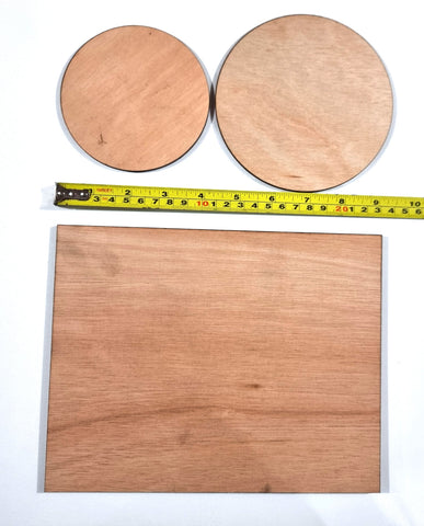4Inch diameter Circles, 3mm thick Plywood