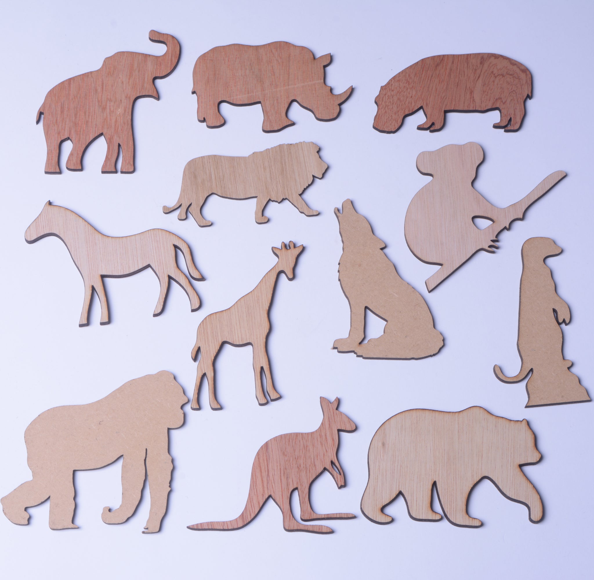 Animals selection pack , Plywood