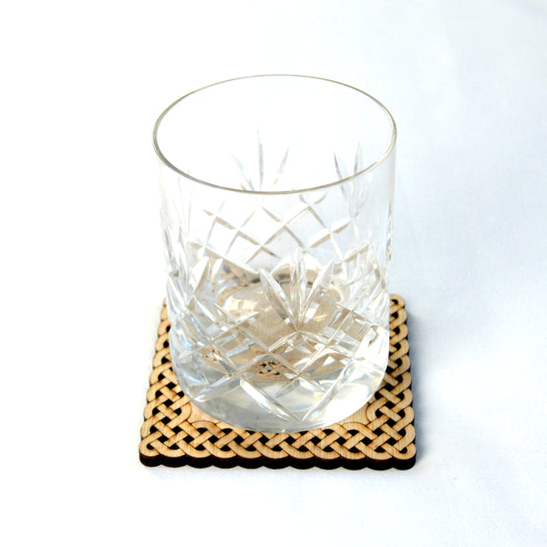 Square Celtic Coasters, Pack of 4 or 6