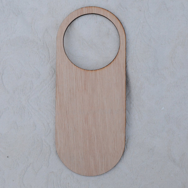 Door hanger, circle hole