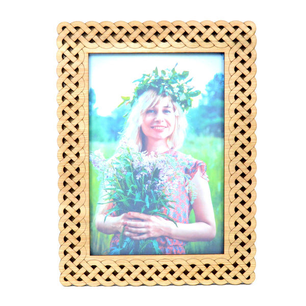 Hand finished, A6 Celtic style picture frame, A6 size